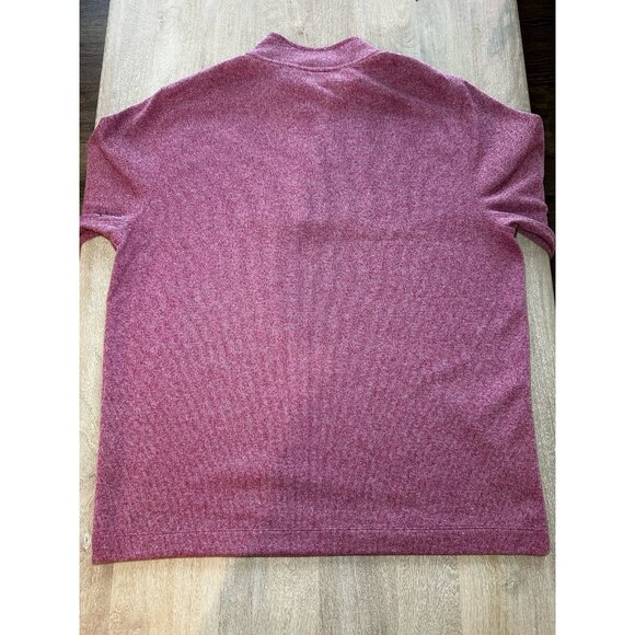 RHONE Men's Zip Up Sweater - Red - Picture 5 of 5